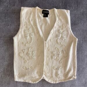 Vintage Requirements Beaded Sweater Vest